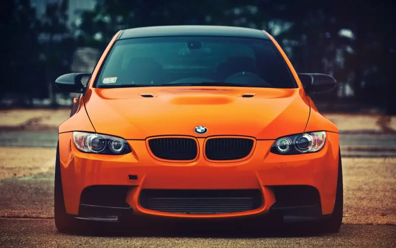 BMW m5 оранжевая