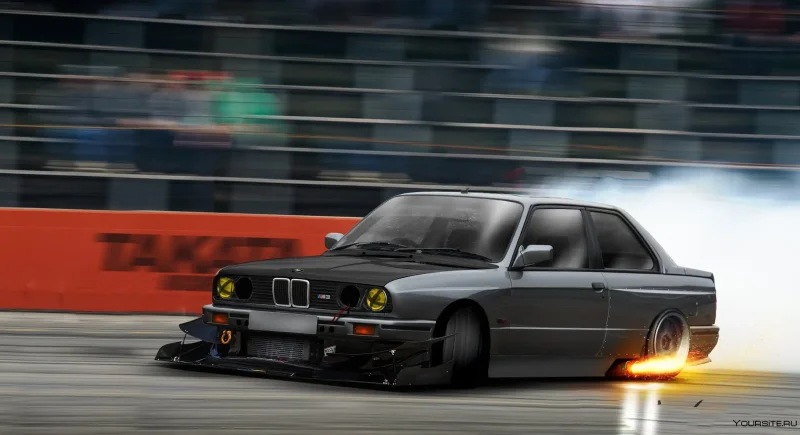 BMW m5 e34 дрифт