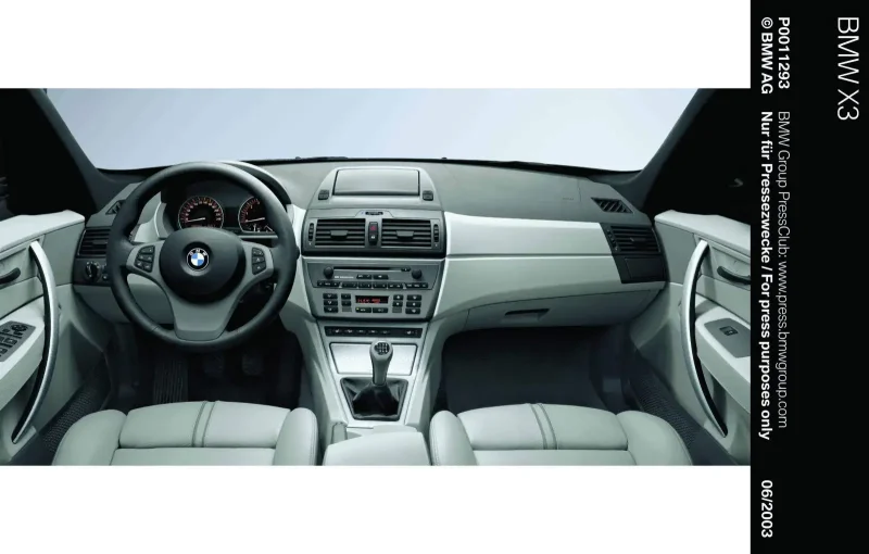 BMW x3 2004 интерьер