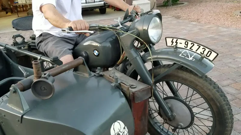 BMW r71 с коляской
