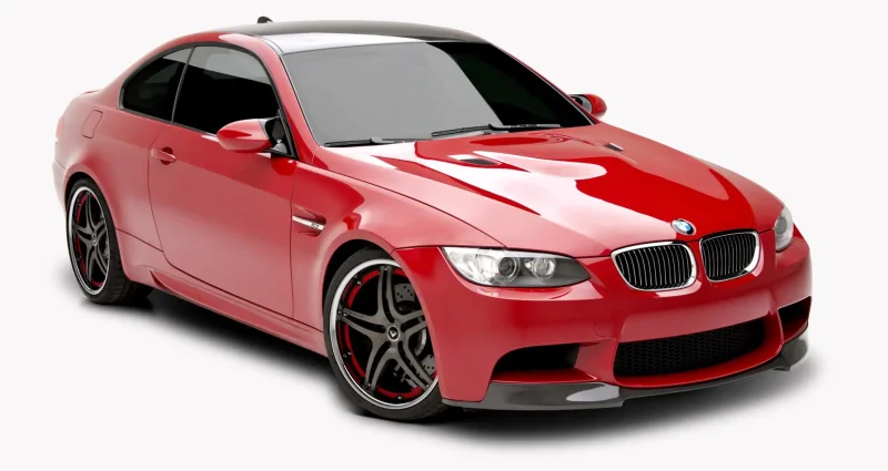 BMW-m6 на белом фоне