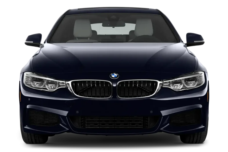 Черный BMW спереди
