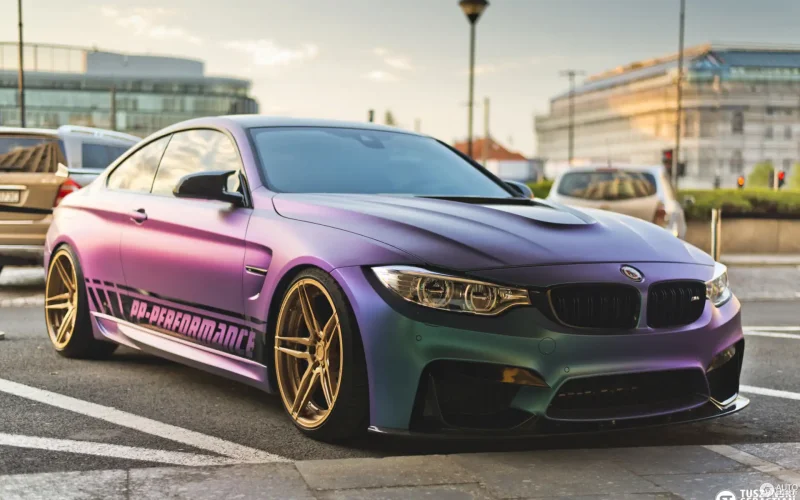 BMW m4 Austin Yellow