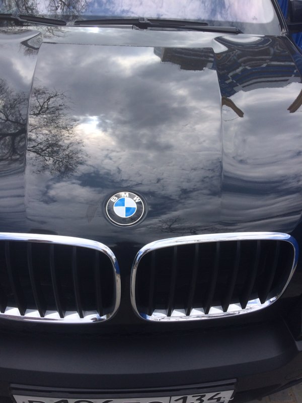 BMW x5 Blue капот