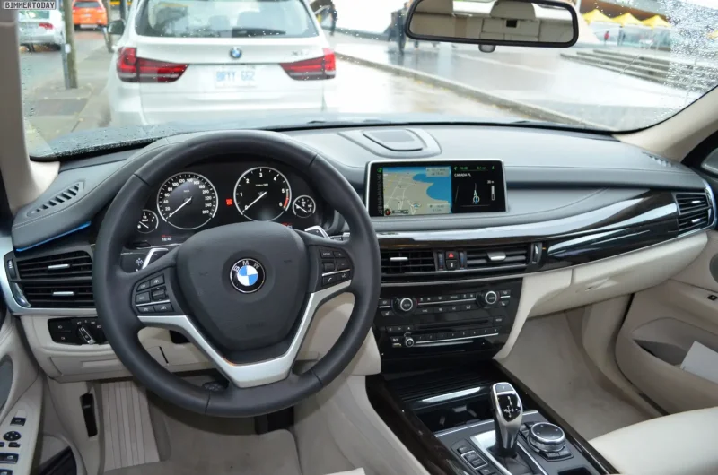 BMW x5 белый салон