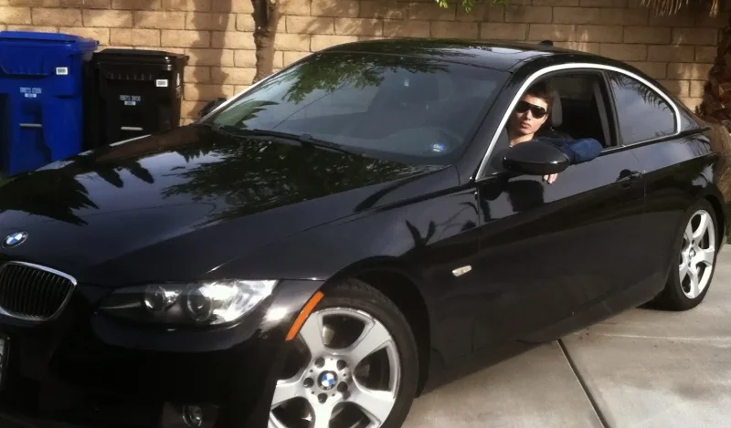 BMW m5 зимой 2007
