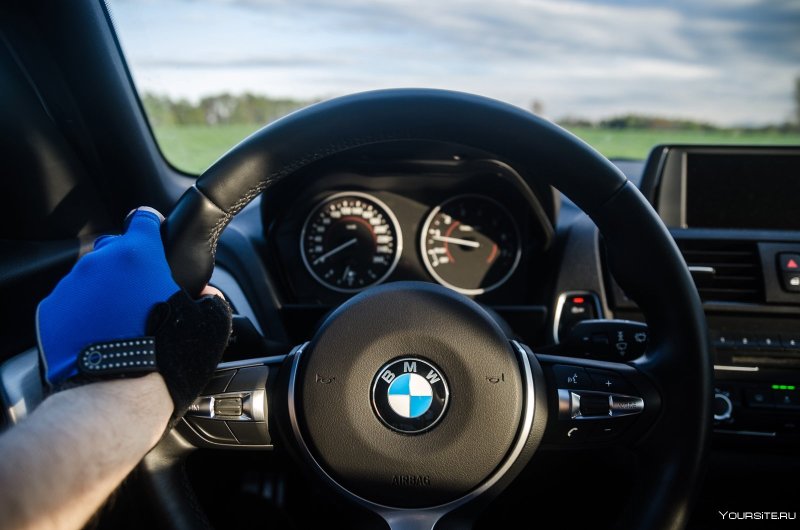 BMW m5 e60 салон ночью