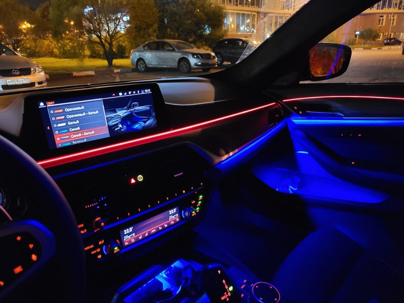 Подсветка салона BMW e70