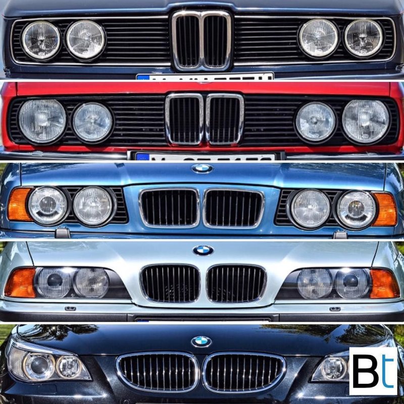 BMW 5 кузова по годам