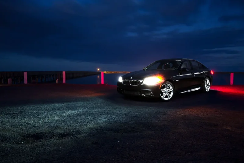 BMW 5 f10 ночь