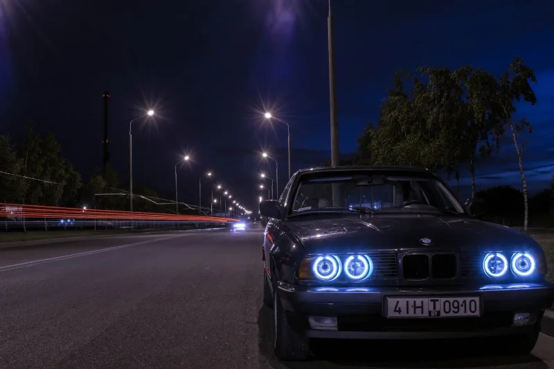 BMW e34 неон