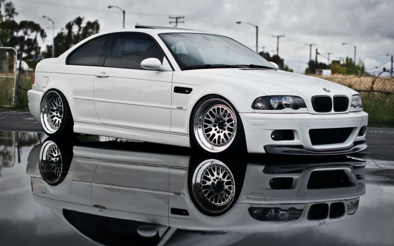 BMW e46 белая