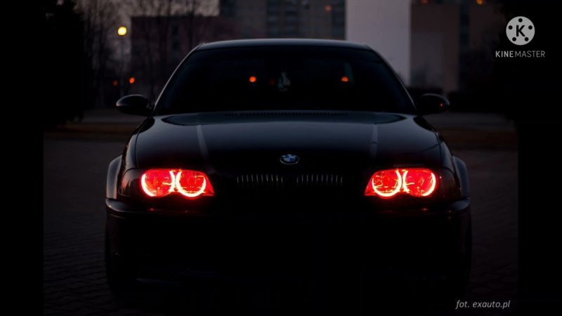 БМВ е39 с красными фарами