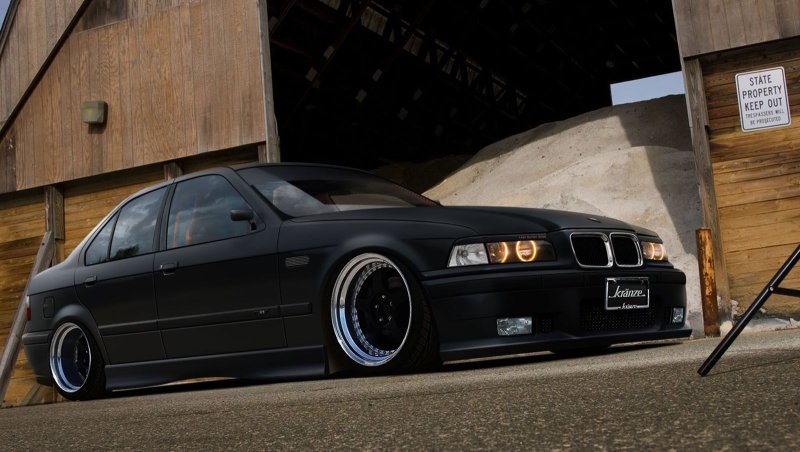 BMW e36 Black Tuning
