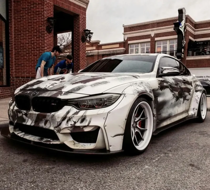 BMW m4 аэрография