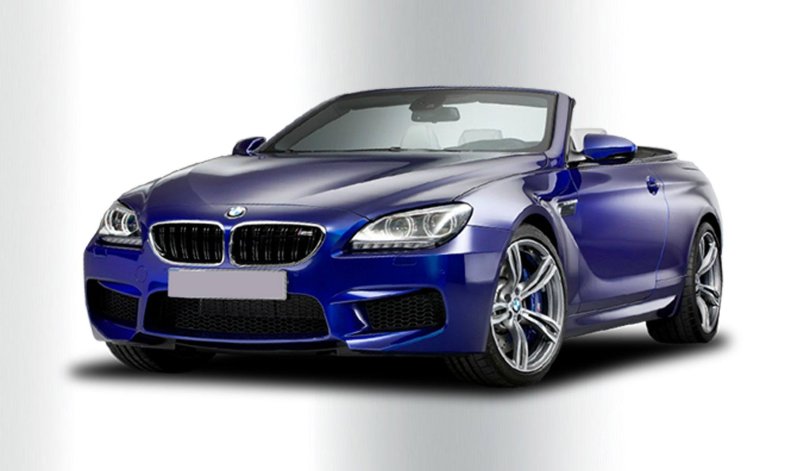 BMW-m6 на белом фоне