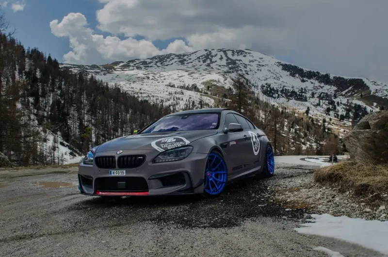 BMW m6 зима