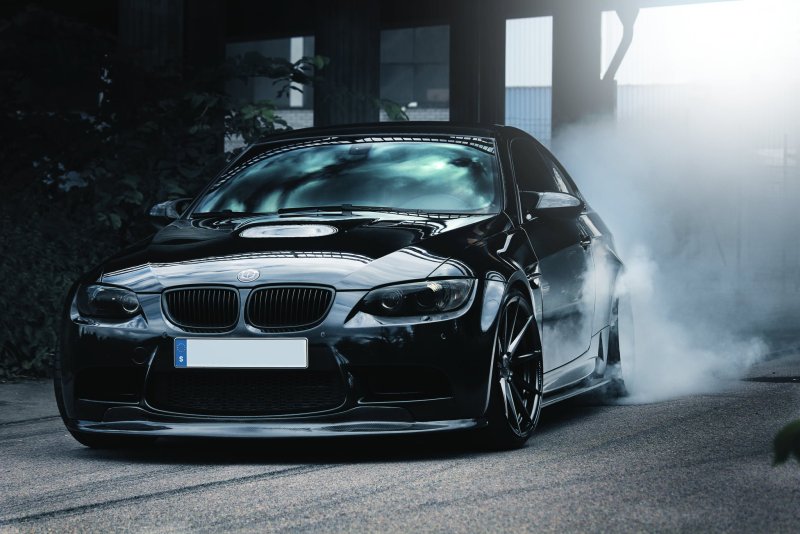 BMW m3 e92 Black Burnout
