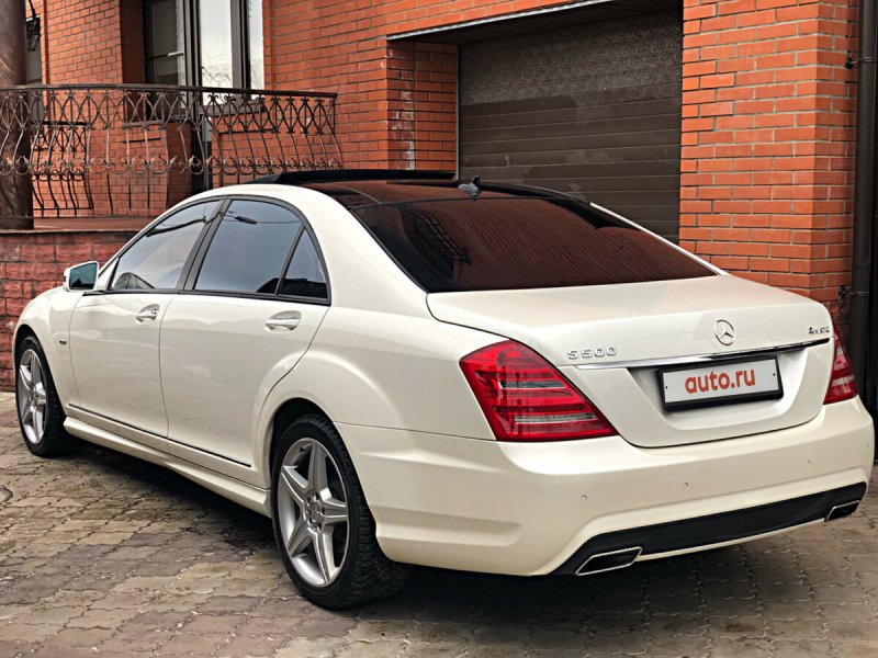 Mercedes s class w221 белый