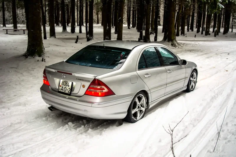 Mercedes-Benz c-class серый Мурзик