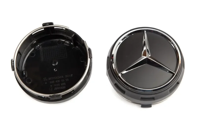 Колпак на литой диск Mercedes бочка черная