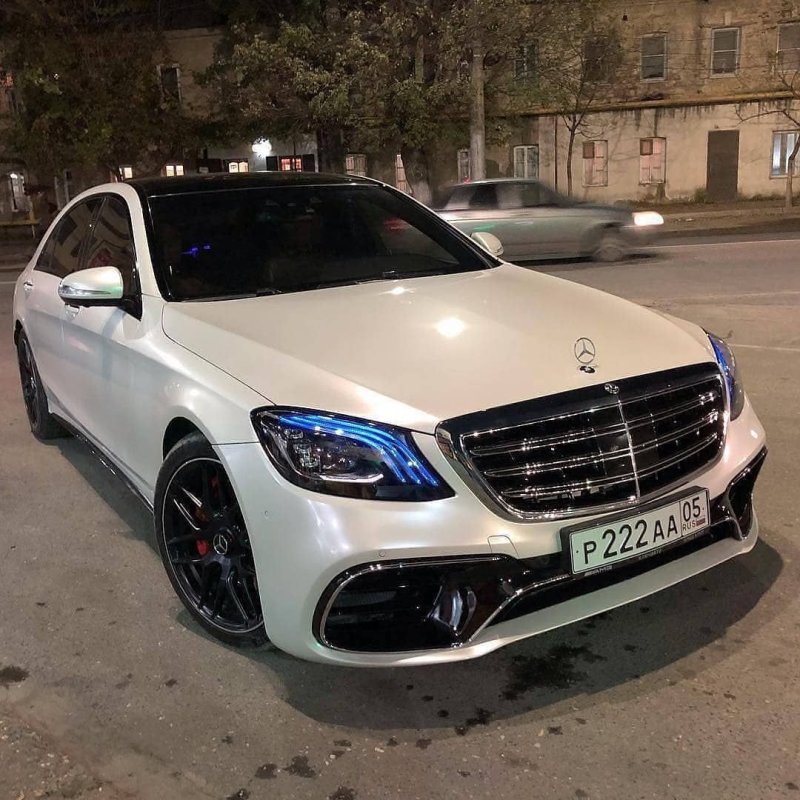 Мерседес s63 AMG w222 белый