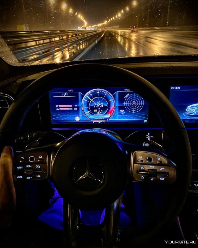 Mercedes e class w213 салон ночью