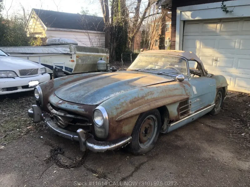 Mercedes-Benz 300sl заброшенный