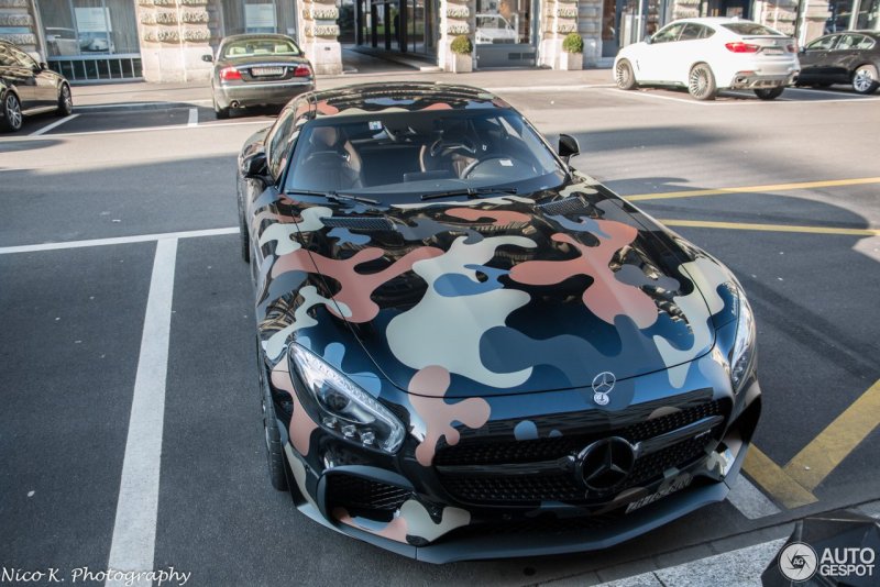 Mercedes AMG GTS камуфляж