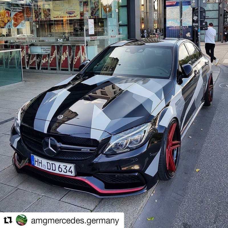 Mercedes c63 AMG камуфляж