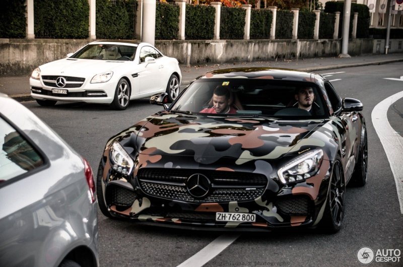 Mercedes AMG GTS камуфляж