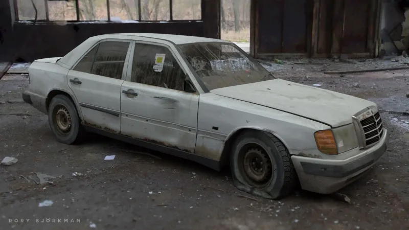 Abandoned BMW e34