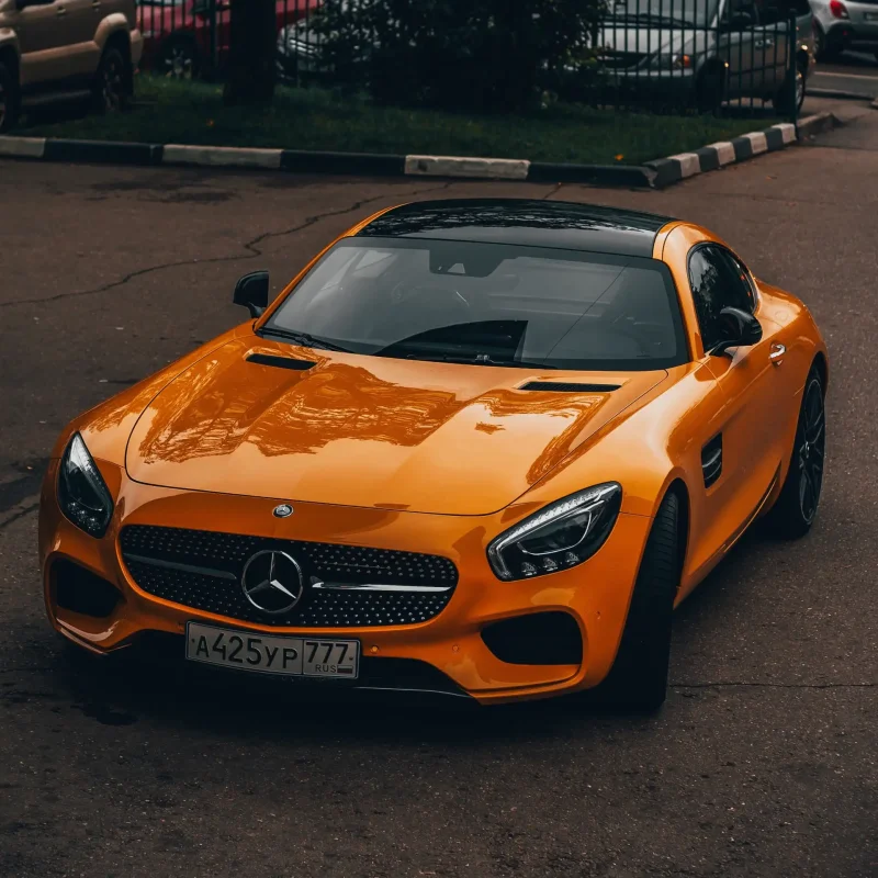 Mercedes SLS AMG 2020 оранжевый