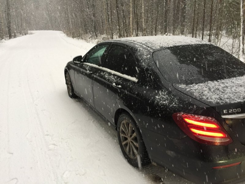 Mercedes w213 зима