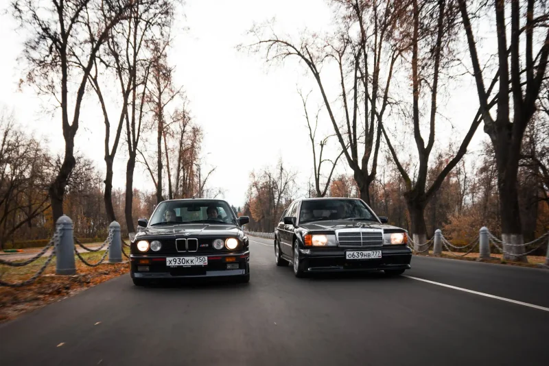 BMW e30 vs Mercedes 190