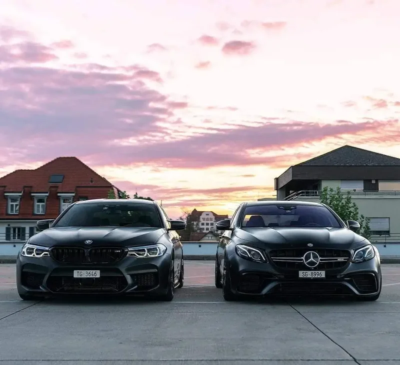 BMW m5 vs Mercedes e63