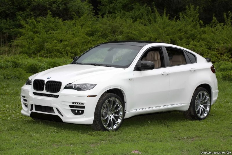 BMW x6 Tuning белый