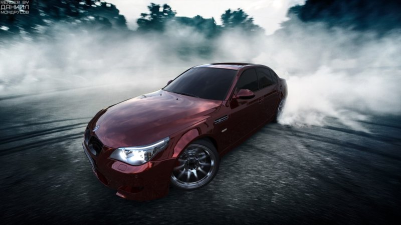 BMW 5 e60 тень