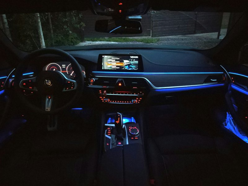 BMW m5 f90 салон подсветка