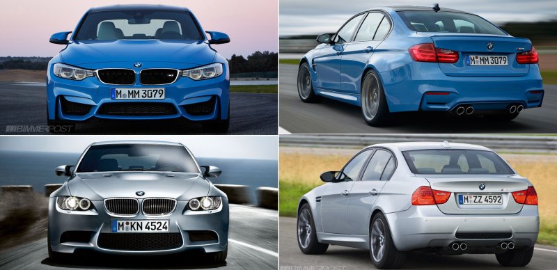 BMW e90 vs f30