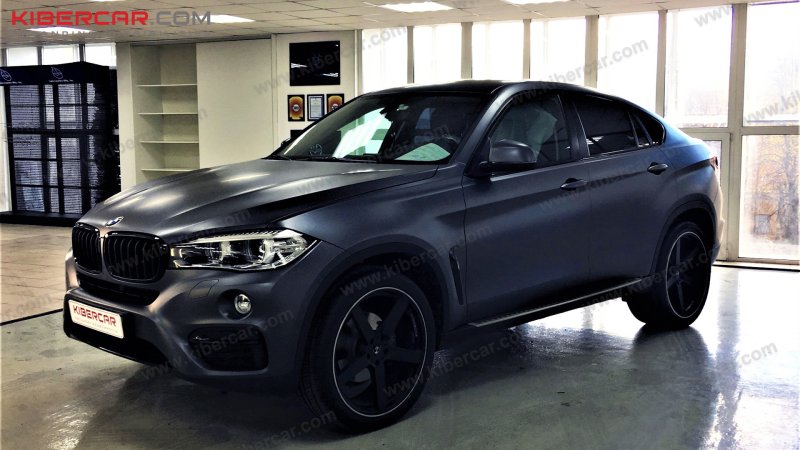 BMW x6 f16 серый матовый