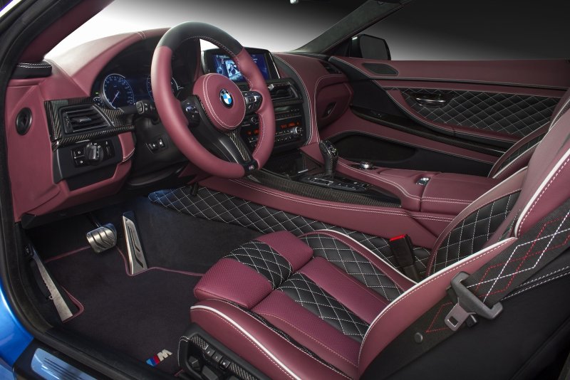 Салон f13 BMW красный