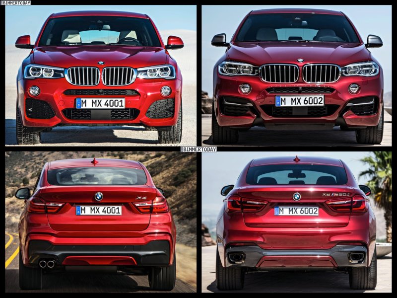 BMW x4 vs x6