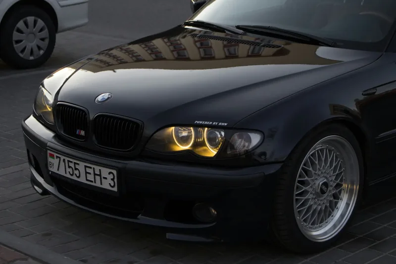 BMW e46 черная