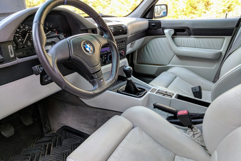 BMW e34 салон кожа