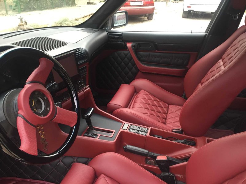 BMW e34 салон кожа
