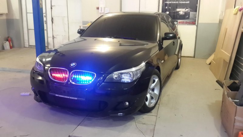 BMW 7 Series в Москве зимой