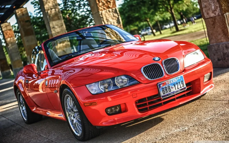 Вишневая BMW m3