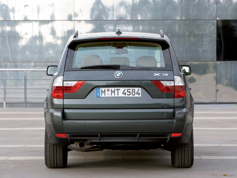 BMW x3 2008 сзади
