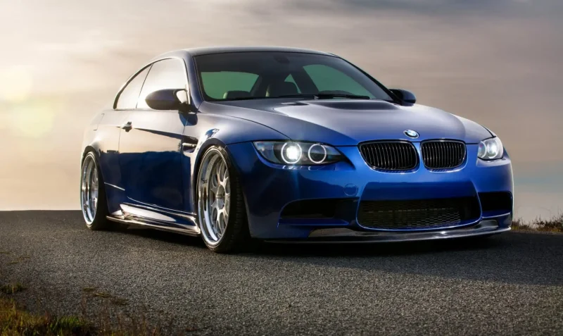 BMW e92 синяя